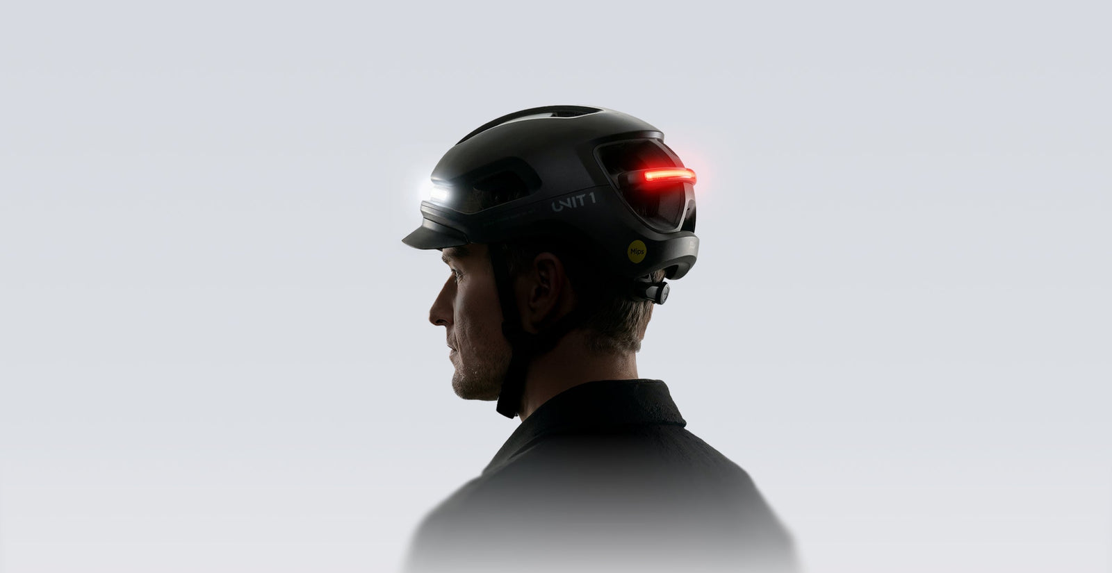 men wearing smart helmet while riding 