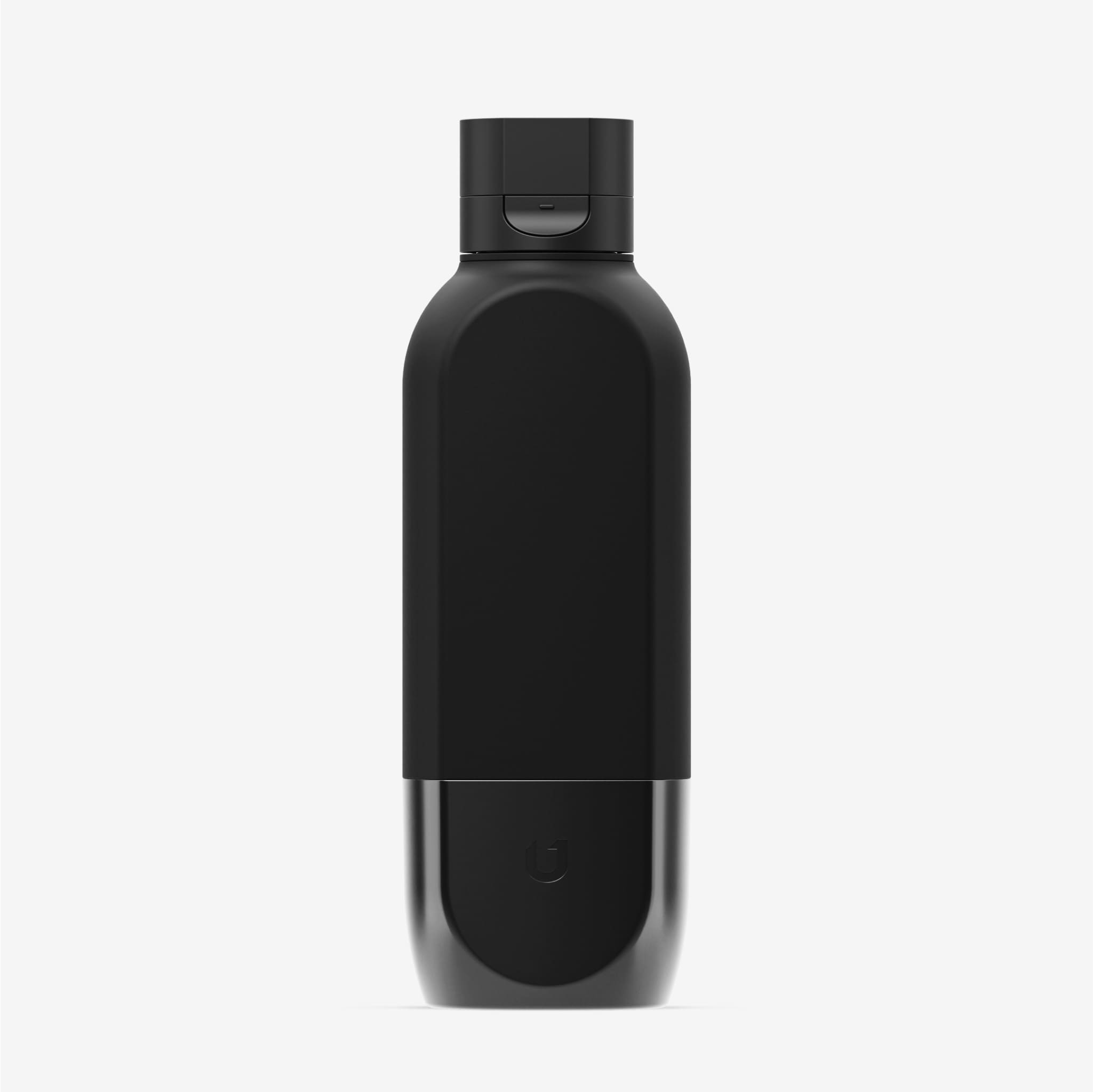 UNIT 1 Water Bottle in Charcoal Black Color - Front