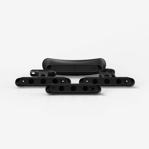 UNIT 1 Mount Pack, set of black helmet light mounting brackets