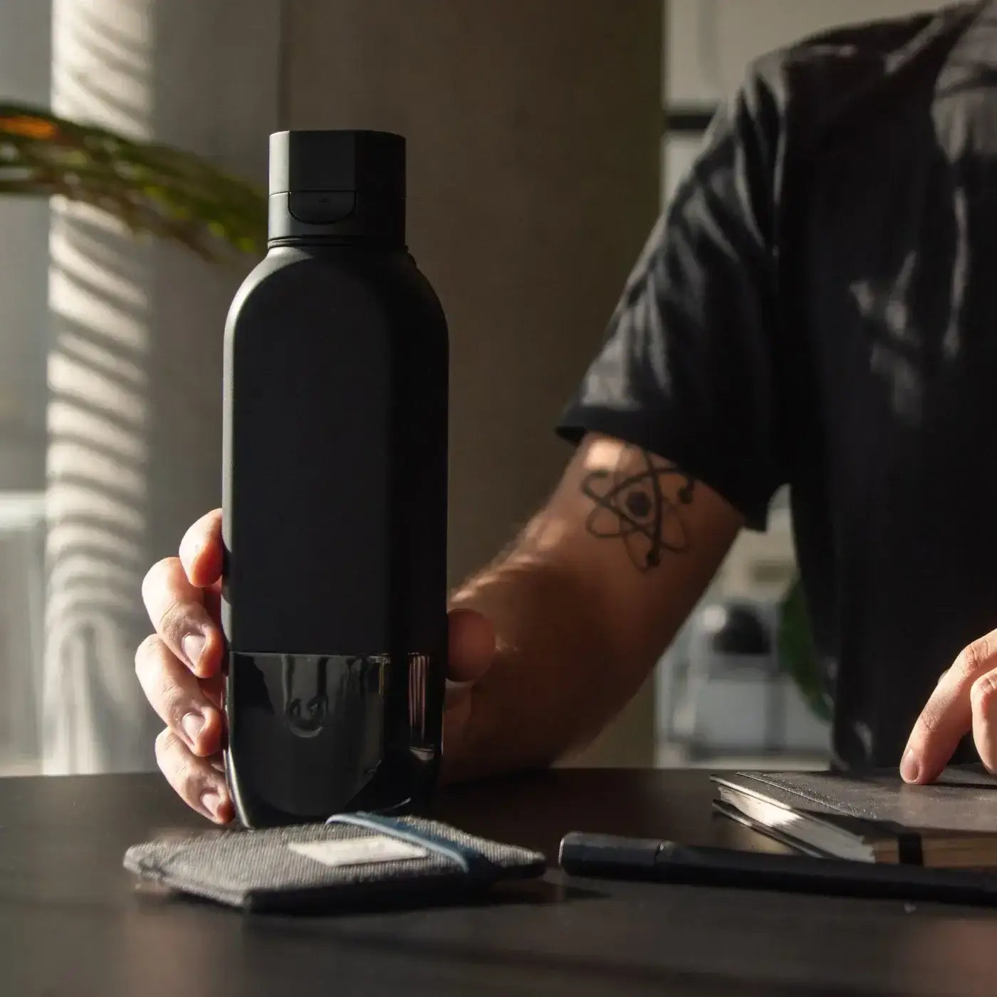 UNIT 1 Water Bottle in Charcoal Black Color